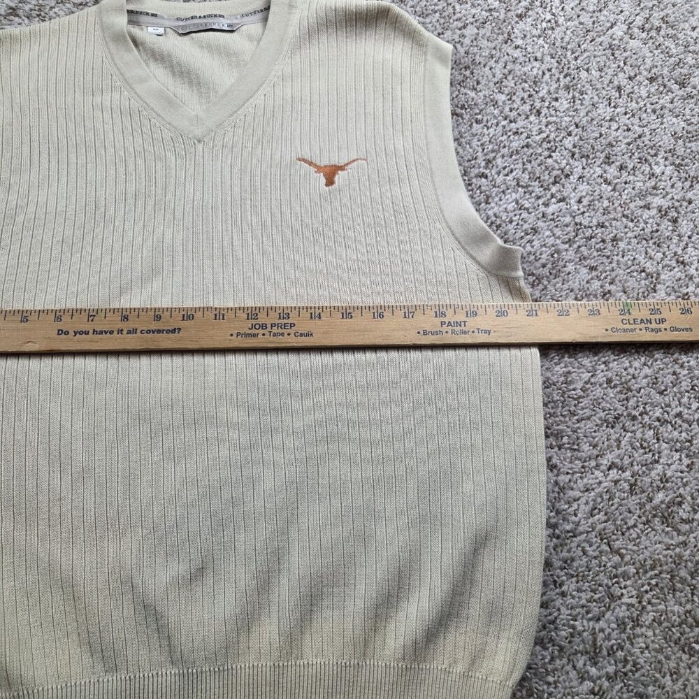 Cutter & Buck Texas Longhorns Vest Men Medium Tan Sports Collage - Picture 4 of 5